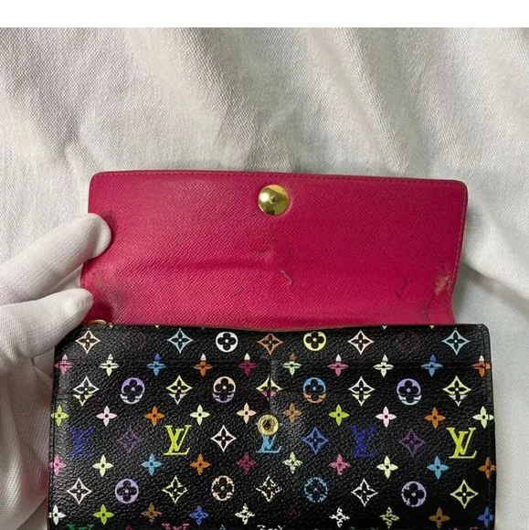 Louis Vuitton multicolored black wallet - Picture 8 of 15